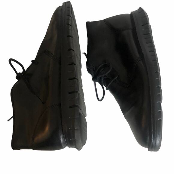 Cole Haan Mens Zerogrand Stitchout Chukka boots Black Style C 27045 - Picture 9 of 12